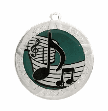 Silver Music Award Medal, 2 3/4" - Click to enlarge