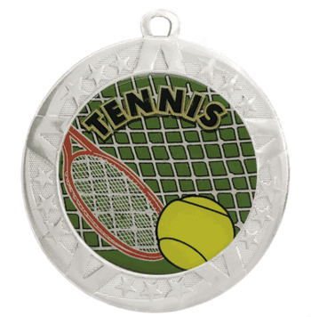 2 3/4" Silver Frame Medal: Tennis - Click to enlarge