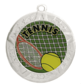 2 3/4" Silver Frame Medal: Tennis