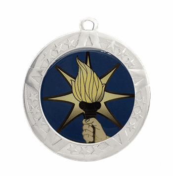 Torch Award Medal - Silver Frame, 2 3/4" - Click to enlarge