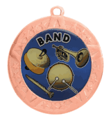 2 3/4" T-Series Medal with Bronze Frame: Band