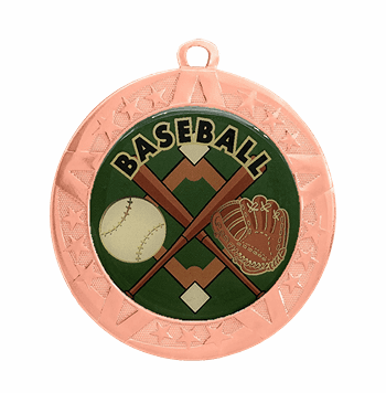 Baseball Medal - Bronze Frame, 2 3/4" - Click to enlarge