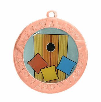 Bronze Cornhole Award Medal, 2 3/4" - Click to enlarge