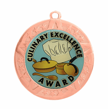 2 3/4" T-Series Medal with Bronze Frame: Culinary - Click to enlarge