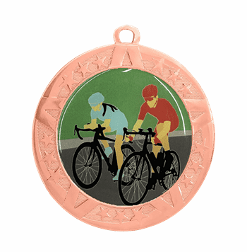 Bronze Cycling Award Medal, 2 3/4" - Click to enlarge