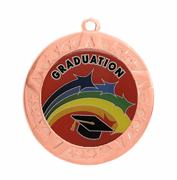 Bronze Graduation Award Medal, 2 3/4" - Click to enlarge