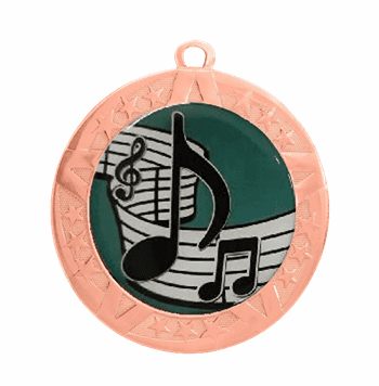 Bronze Music Award Medal, 2 3/4" - Click to enlarge