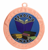 2 3/4" T-Series Medal with Bronze Frame: Reading