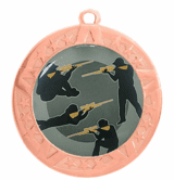 Rifle Award Medal - Bronze Frame, 2 3/4"