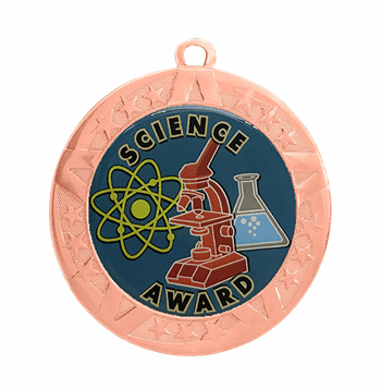 Science Award Medal - Bronze Frame, 2 3/4" - Click to enlarge