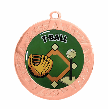 Bronze T-Ball Award Medal, 2 3/4" - Click to enlarge