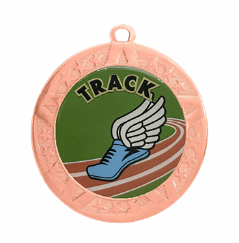 Bronze Track Award Medal, 2 3/4" - Click to enlarge