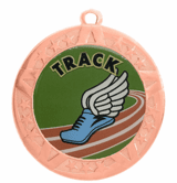 Track Award Medal - Bronze Frame, 2 3/4"