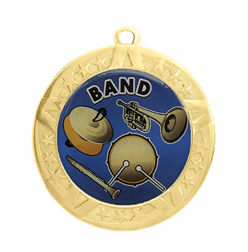 Gold Band Award Medal, 2 3/4" - Click to enlarge