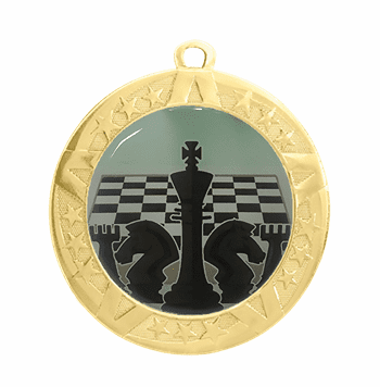 Gold Chess Award Medal, 2 3/4" - Click to enlarge