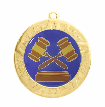 Debate Award Medal - Gold Frame, 2 3/4" - Click to enlarge