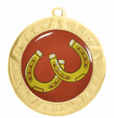 Gold Horseshoes Award Medal, 2 3/4"