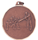 2 Inch Diamond Cut Edge Baseball Batter and Catcher Medal
