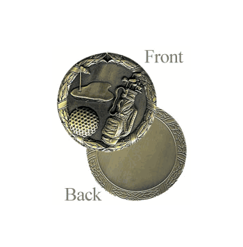 2" Fast Shipping Golf Design Medal - Click to enlarge