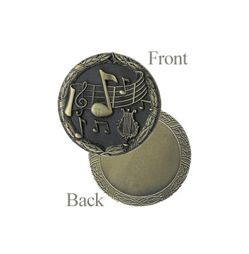 2" Fast Shipping Medals with Music Design - Click to enlarge