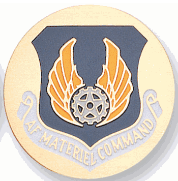 2 Inch Air Force Material Command Medal Insert (Etched) - Click to enlarge