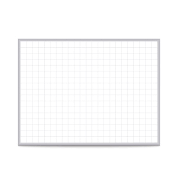 2"x2" Grid Whiteboard, 3'H x 4'W - Click to enlarge