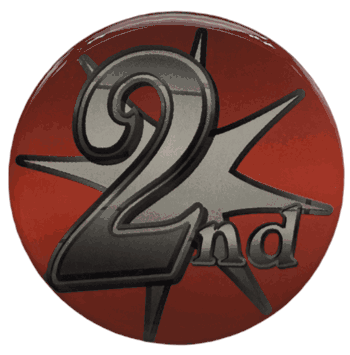 2nd Place Epoxy Decal (2") - Click to enlarge