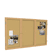 3 Door Natural Cork Bulletin Board with Oak Wood Frame, 3'H x 6'W - 2