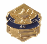 Gold Enamel 4.0 Honor Lapel Pin