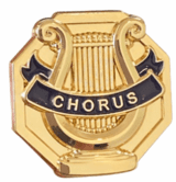 Chorus - Gold Enamel Lapel Pin