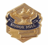 Gold Enamel Honor Roll Lapel Pin