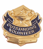 Gold Outstanding Volunteer Pin
