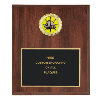 4th Place Insert Plaque (Multiple Styles) - Click to enlarge