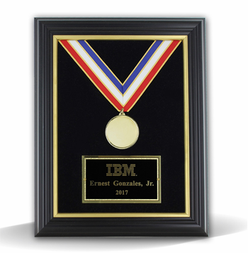 7" x 9" Medal Frame Award Plaque - Click to enlarge