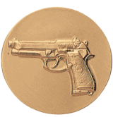 9m Beretta Litho Medal Insert