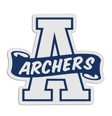 A-Shaped Mascot Badge with Choice of Back