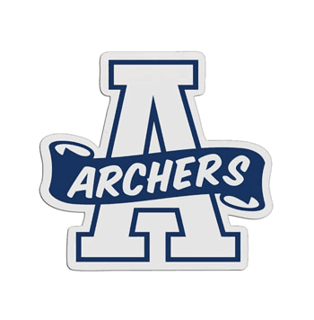 A-Shaped Mascot Badge with Choice of Back - Click to enlarge