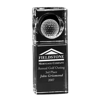 Absolute Optical Crystal Golf Ball Award - Click to enlarge