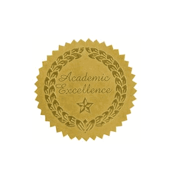 Academic Excellence Certificate Seals - Click to enlarge