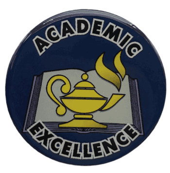 Academic Excellence Epoxy Decal (2") - Click to enlarge