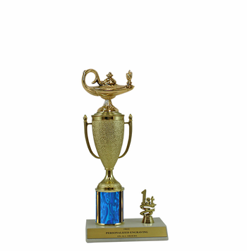 Elite Academic Lamp 1st, 2nd and 3rd Place Award Cup & Column Trophy - Click to enlarge