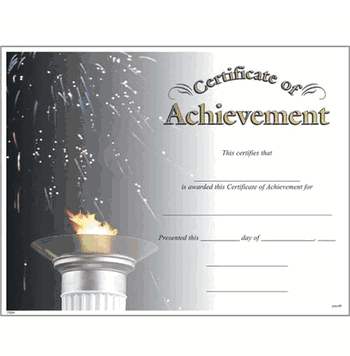 Achievement Certificates (Photo Series) - Click to enlarge
