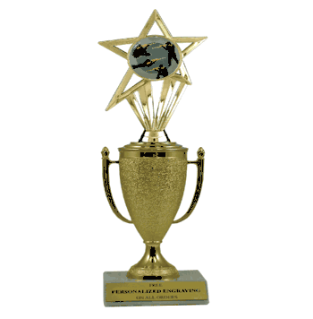 Achievement Cup & Insert Trophy - 4 Rifle Positions - Click to enlarge