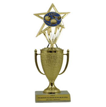 Band Trophy with Cup & Insert - Click to enlarge