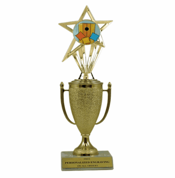 Cornhole Trophy - Cup & Insert - Click to enlarge