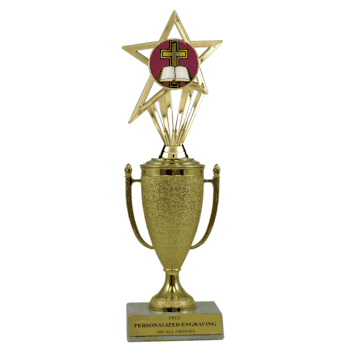 Achievement Cup & Insert Trophy - Cross (Religious) - Click to enlarge