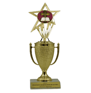 Achievement Cup & Insert Trophy - Cross (Religious) - Click to enlarge