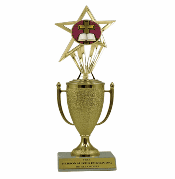 Cross (Religious) Trophy - Cup & Insert - Click to enlarge