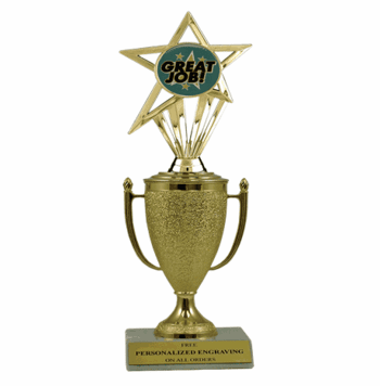 Great Job Trophy - Cup & Insert - Click to enlarge