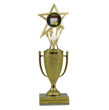Achievement Cup & Insert Trophy - Perfect Attendance - Click to enlarge